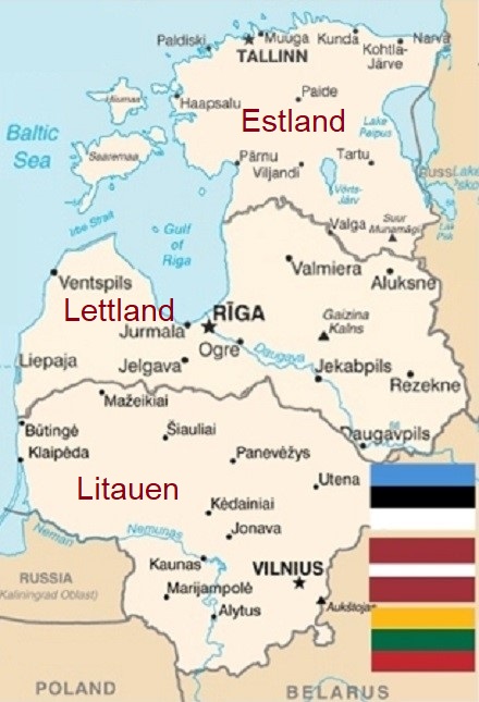 Baltische Staaten - Estland Lettland Litauen