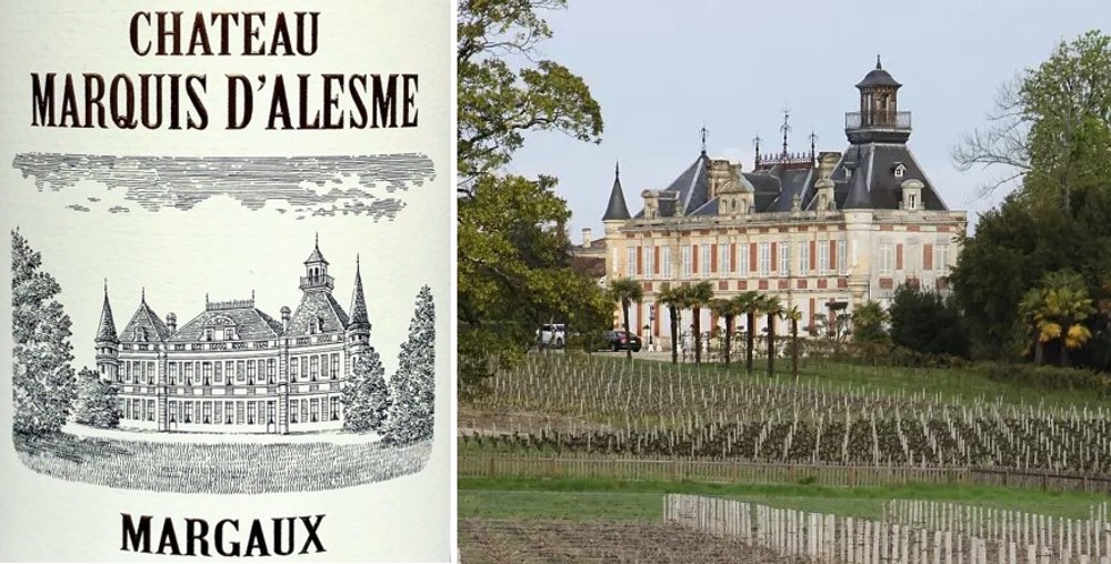 Château Marquis d’Alesme-Becker - Etikett und Foto von Château